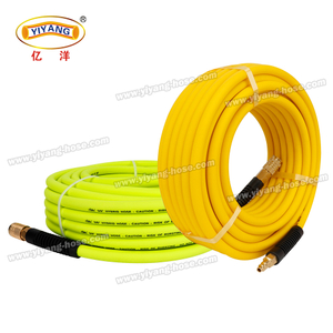 1/4 3/8 1/2 PVC 混合空气软管，带 1/4 NPT 黄铜配件